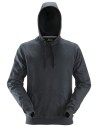 Hanorac cu glugă, din bumbac și poliester reciclat, Snickers Workwear, 2800, Steel Grey