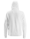 Hanorac cu glugă & fermoar, pentru bărbați, bumbac & poliester, Snickers Workwear, 2801, White