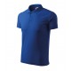 Tricou de bărbați Pique Polo, bumbac 65%, 200 g/mp Albastru Regal
