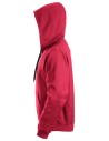 Hanorac cu glugă & fermoar, pentru bărbați, bumbac & poliester, Snickers Workwear, 2801, Chili Red