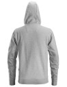 Hanorac cu glugă & fermoar, pentru bărbați, bumbac & poliester, Snickers Workwear, 2801, Grey