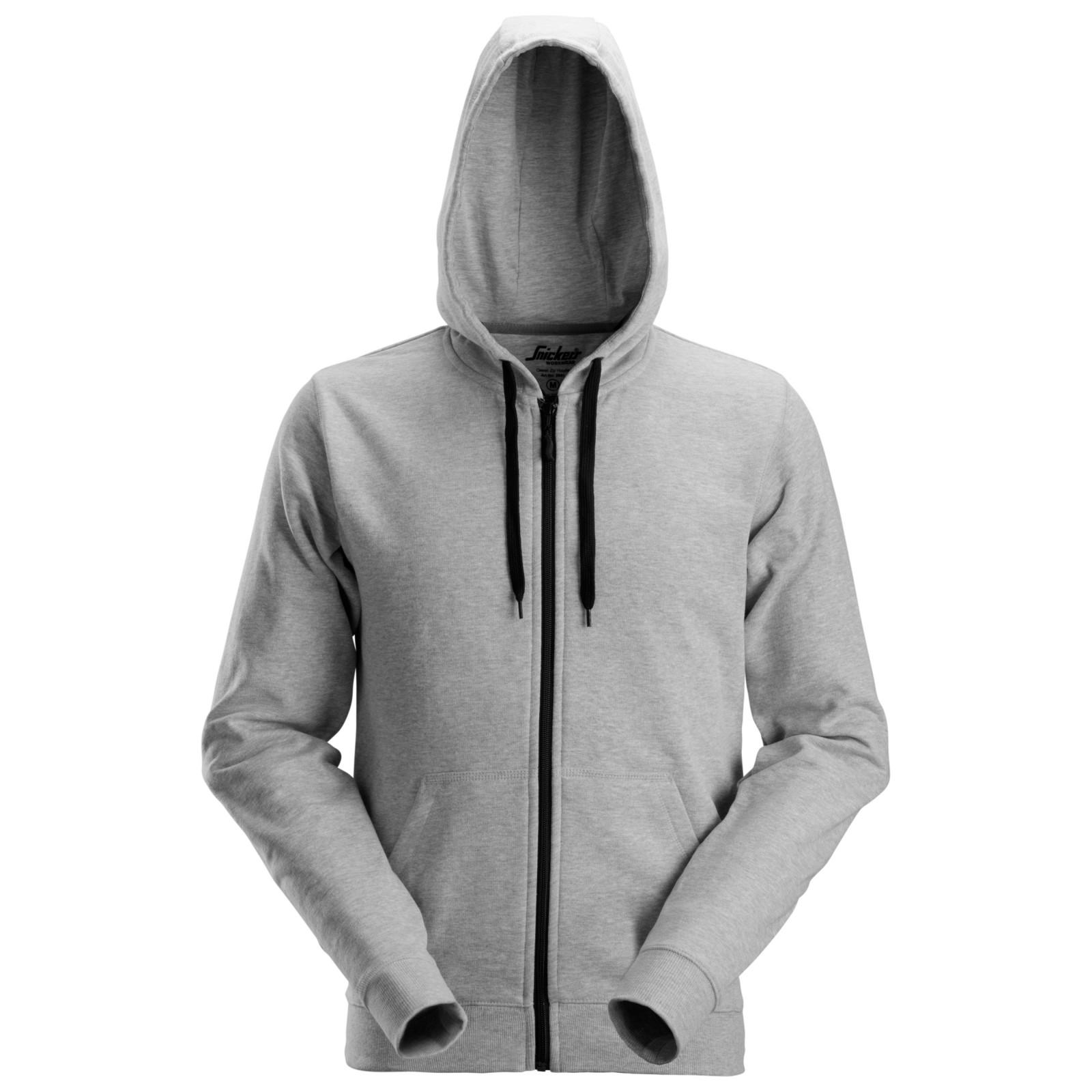 Hanorac cu glugă & fermoar, pentru bărbați, bumbac & poliester, Snickers Workwear, 2801, Grey