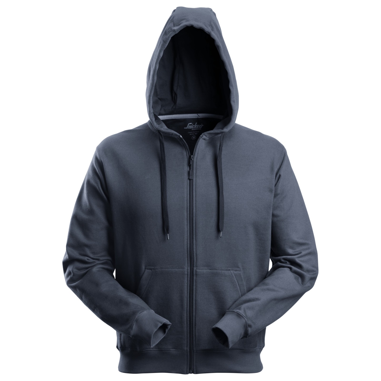 Hanorac cu glugă & fermoar, pentru bărbați, bumbac & poliester, Snickers Workwear, 2801, Navy