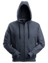 Hanorac cu glugă & fermoar, pentru bărbați, bumbac & poliester, Snickers Workwear, 2801, Navy