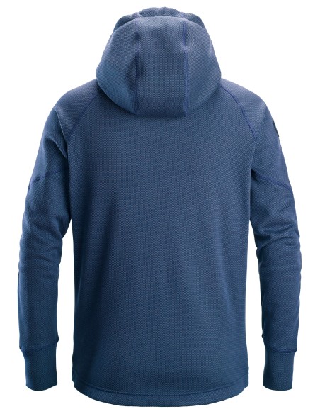 Hanorac cu gluga, din fleece, Snickers Workwear, 8041, Deep Blue/Black