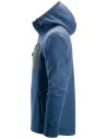 Hanorac cu glugă, din fleece, Snickers Workwear, FlexiWork, 8041, Deep Blue/Black