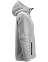 Hanorac cu glugă, din fleece, Snickers Workwear, FlexiWork, 8041, White/Black
