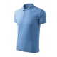 Tricou de bărbați Pique Polo, bumbac 65%, 200 g/mp Albastru Deschis