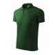 Tricou de bărbați Pique Polo, bumbac 65%, 200 g/mp Verde Sticla