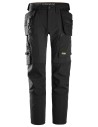 Pantaloni de lucru 4-way stretch, cu buzunare holster, Snickers Workwear, AW, 6218, Black