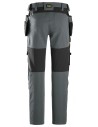 Pantaloni de lucru 4-way stretch, cu buzunare holster, Snickers Workwear, AW, 6218, Steel Grey/Black