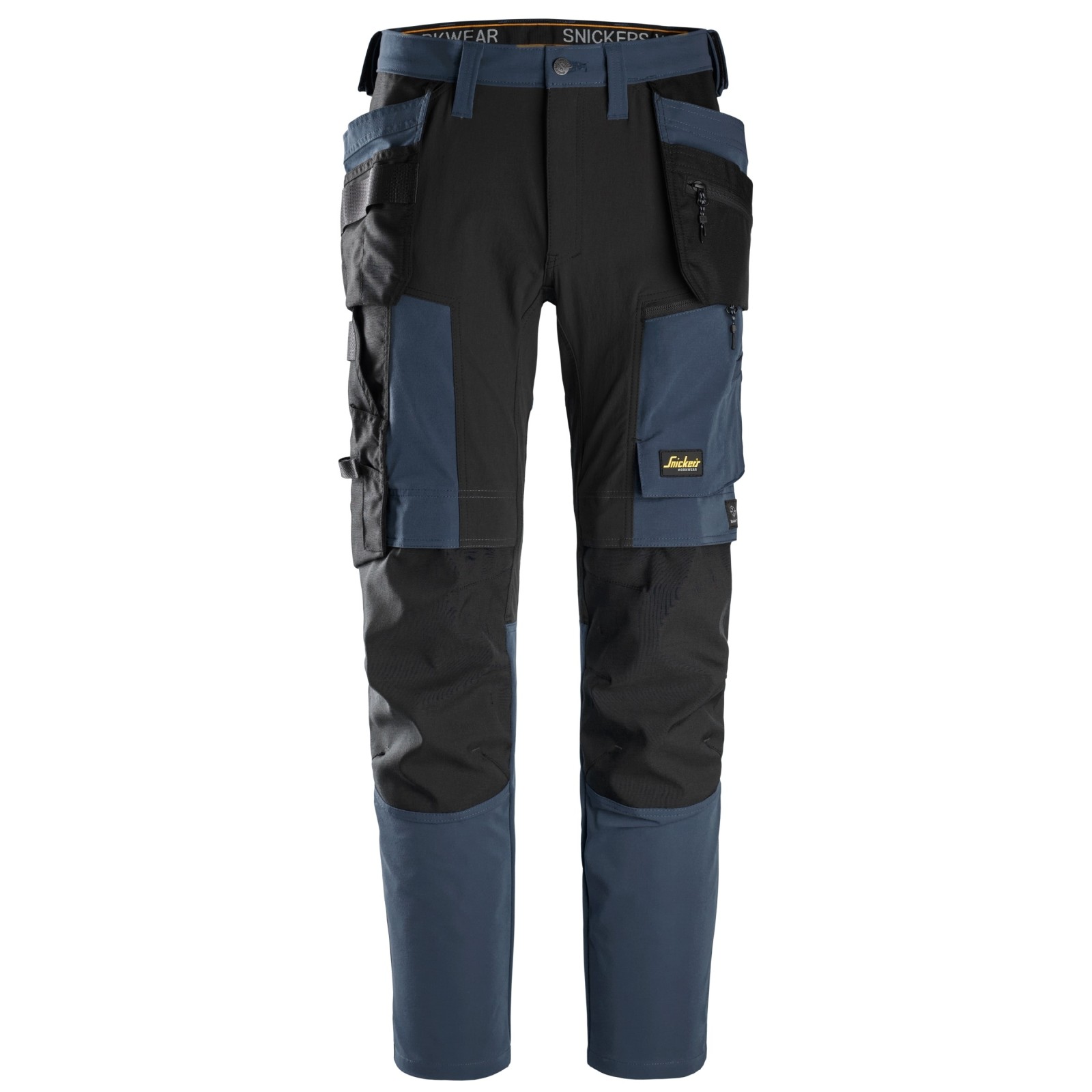 Pantaloni de lucru 4-way stretch, cu buzunare holster, Snickers Workwear, AllroundWork, 6218, Navy/Black