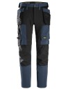 Pantaloni de lucru 4-way stretch, cu buzunare holster, Snickers Workwear, AllroundWork, 6218, Navy/Black