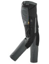 Pantaloni de lucru stretch, Snickers Workwear, AllroundWork, 6318, Steel Grey/Black