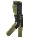 Pantaloni de lucru stretch, Snickers Workwear, AllroundWork, 6318, Khaki Green/Black
