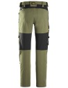 Pantaloni de lucru stretch, Snickers Workwear, AllroundWork, 6318, Khaki Green/Black