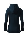 Hanorac de damă, cu glugă, Trendy Zipper, 65% bumbac, 35% poliester, 300 g/mp