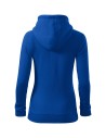 Hanorac de damă, cu glugă, Trendy Zipper, 65% bumbac, 35% poliester, 300 g/mp