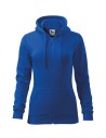 Hanorac de damă, cu glugă, Trendy Zipper, 65% bumbac, 35% poliester, 300 g/mp
