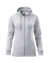 Hanorac de damă, cu glugă, Trendy Zipper, 65% bumbac, 35% poliester, 300 g/mp