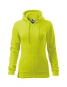 Hanorac de damă, cu glugă, Trendy Zipper, 65% bumbac, 35% poliester, 300 g/mp