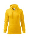 Hanorac de damă, cu glugă, Trendy Zipper, 65% bumbac, 35% poliester, 300 g/mp
