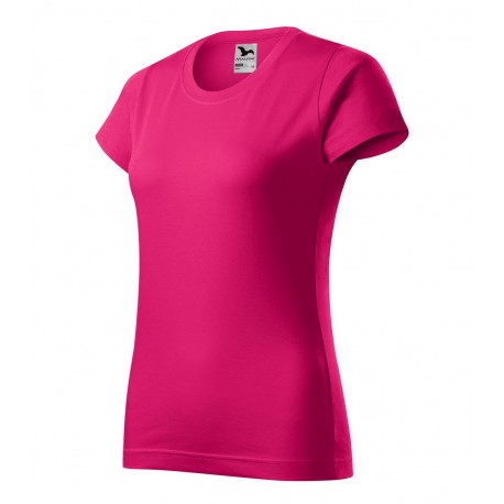 Tricou de damă Basic, bumbac 100%, 160 g/mp Roz zmeura