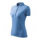 Tricou de damă Pique Polo, bumbac 65%, 200 g/mp Albastru deschis