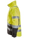 Jachetă de iarnă, căptușită și elemente reflectorizante, Snickers Workwear, 1153, High-Vis Yellow/Black