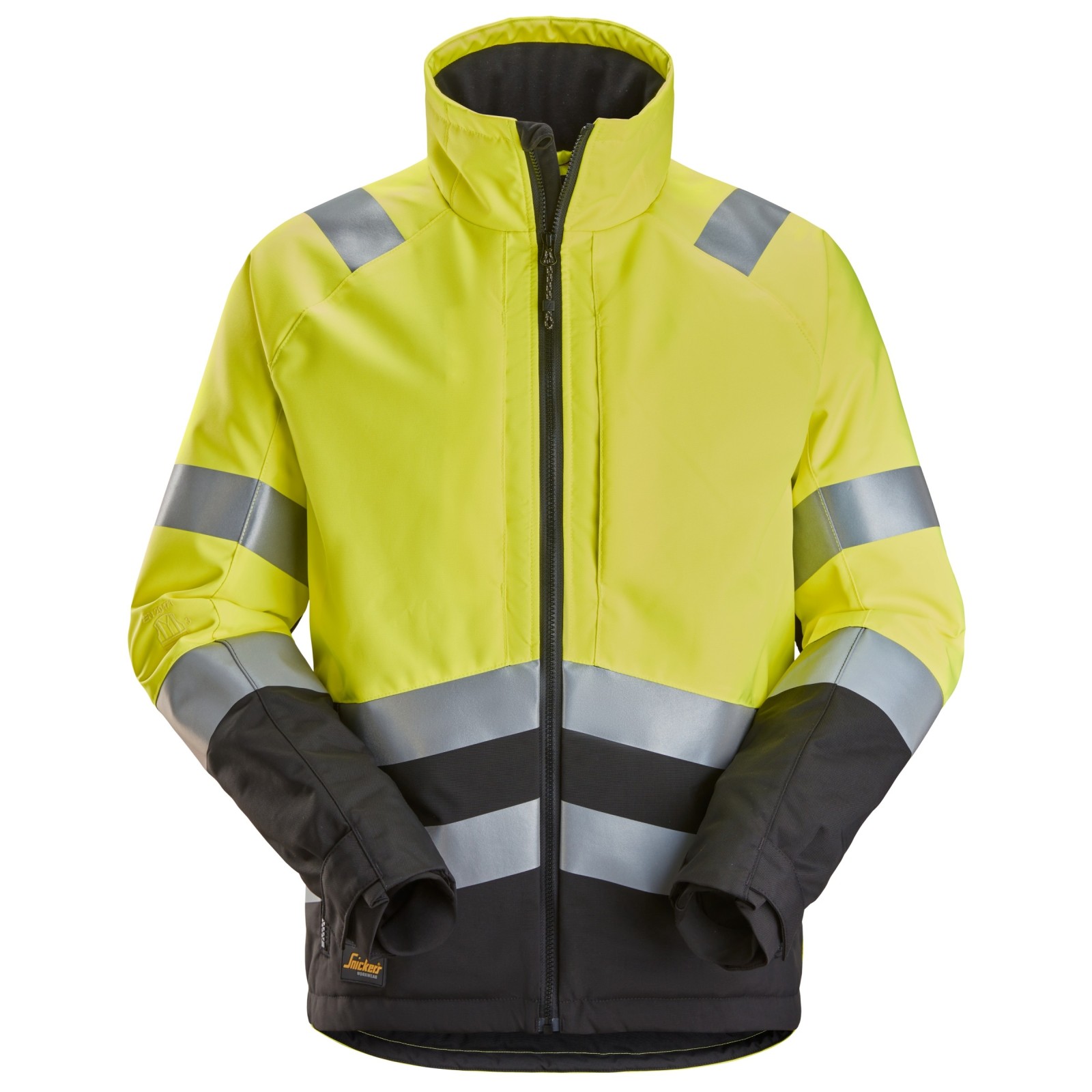 Jachetă de iarnă, căptușită și elemente reflectorizante, Snickers Workwear, 1153, High-Vis Yellow/Black