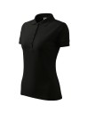 Tricou de damă Pique Polo, bumbac 65%, 200 g/mp Negru